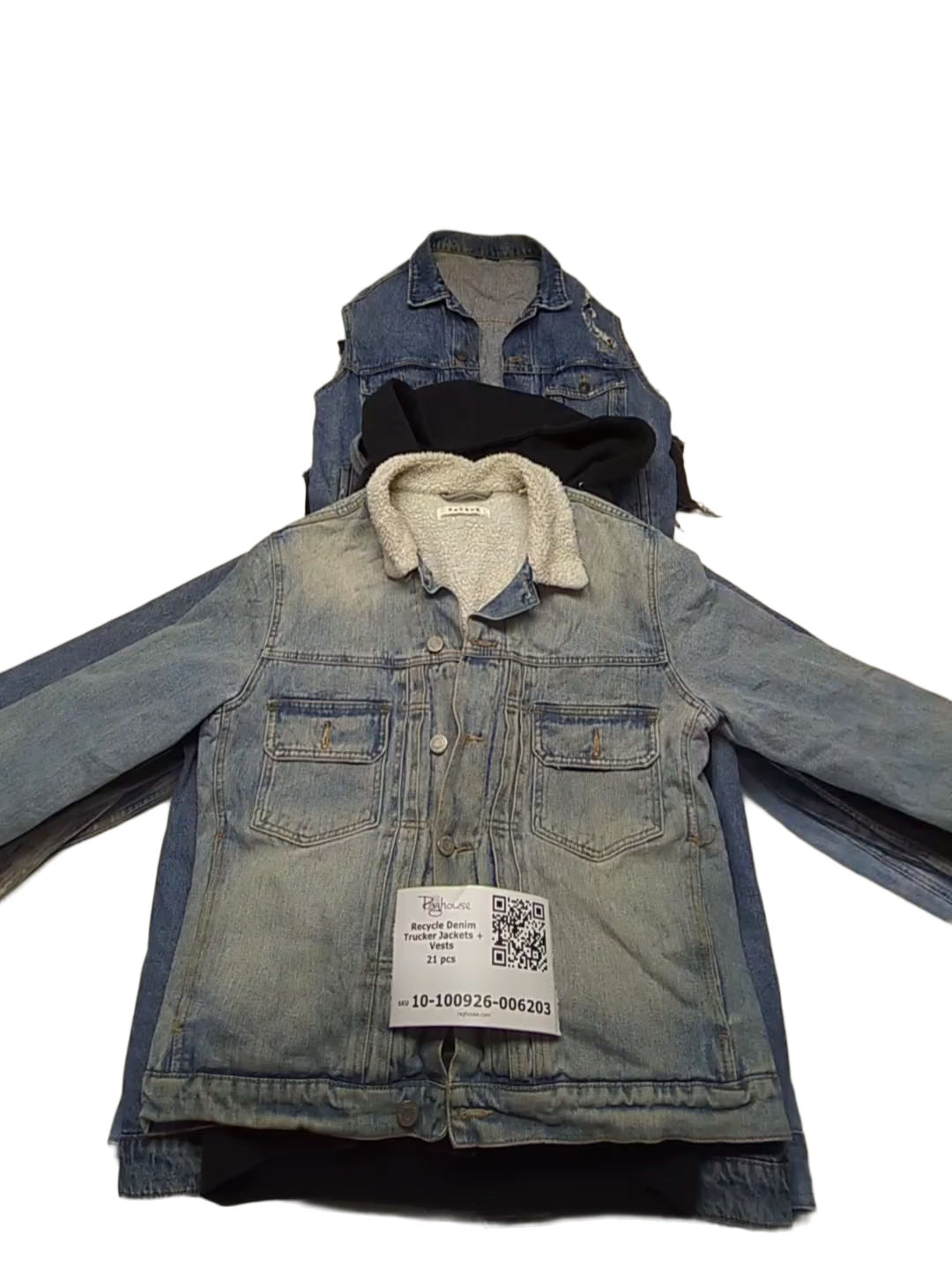 Recycle Denim Trucker Jackets + Vests 21 pcs