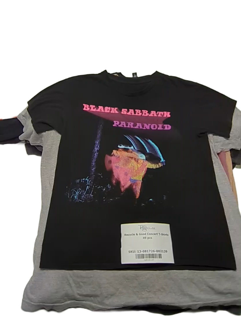Recycle & Good Concert T-Shirts 49 pcs
