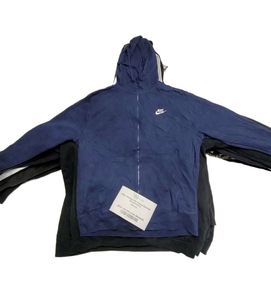 Nike Adidas Fila Puma Reebok Sweatshirts 18 pcs