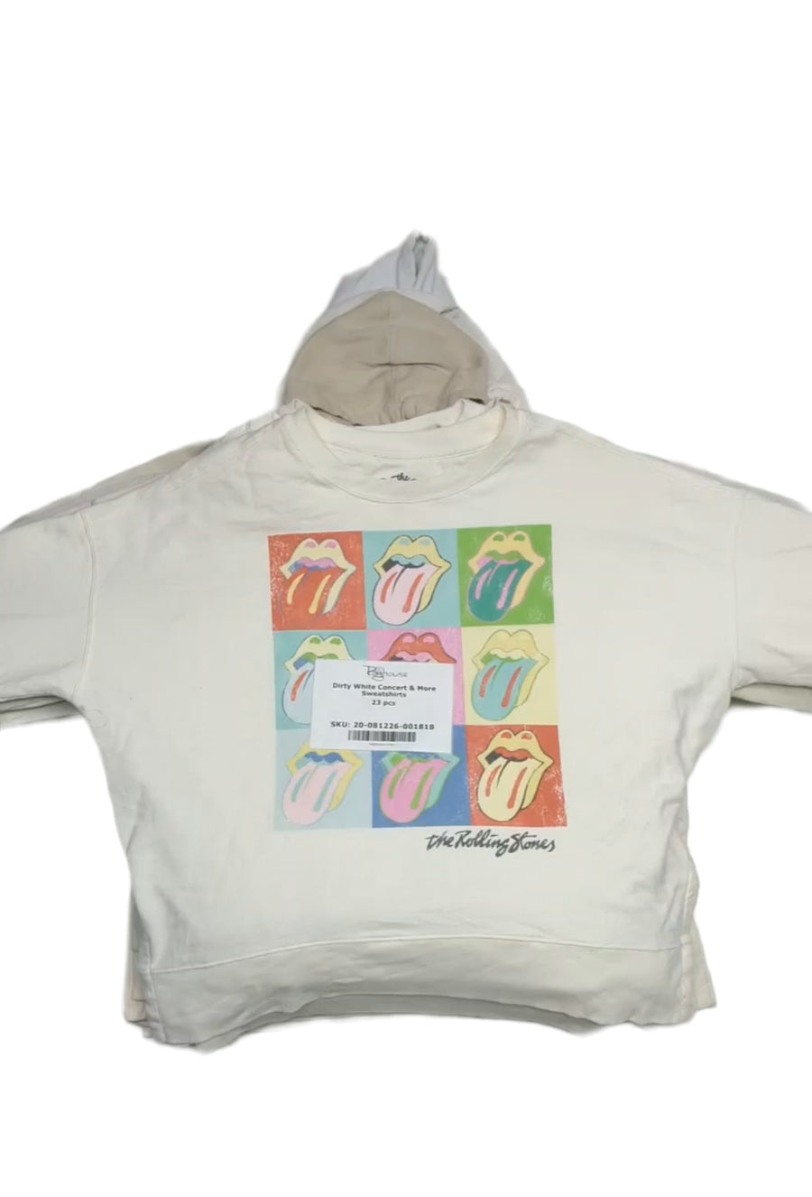 Dirty White Concert Sweatshirts 23 pcs