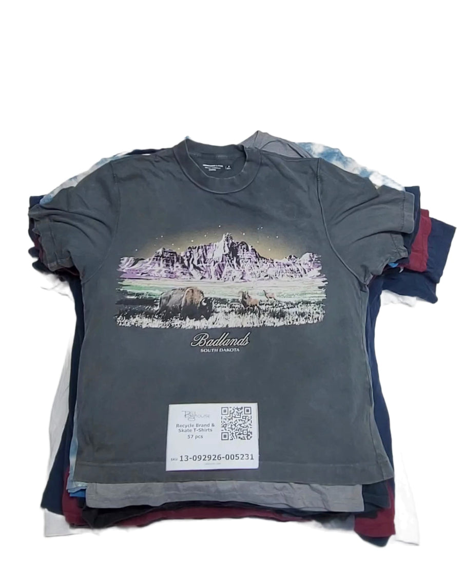 Recycle Brand & Skate T-Shirts 57 pcs