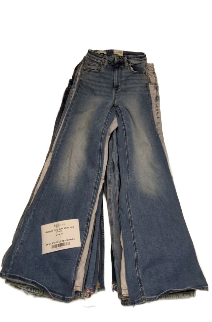 Recycle Tiny Size Wide Leg Jeans 25 pcs