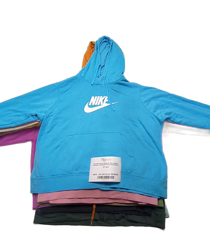 Araceli Pastel Recycle Nike Adidas Champion Reebok Puma Sweatshirts 17 pcs