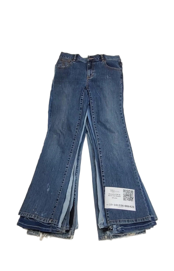 Recycle Y2K & Boot Cut Jeans 24 pcs