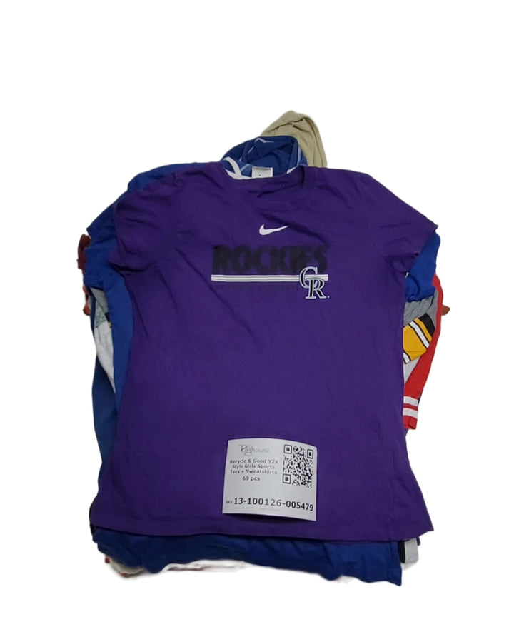 Recycle & Good Y2K Style Girls Sports Tees + Sweatshirts 69 pcs
