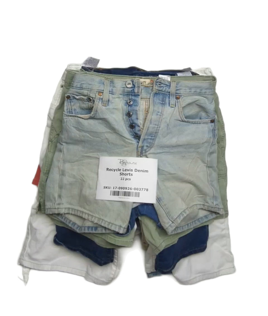 Recycle Levis Denim Shorts 22 pcs