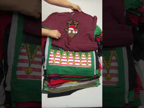 Recycle & Good Christmas T-Shirts 110 pcs 44 lbs B0412217-40