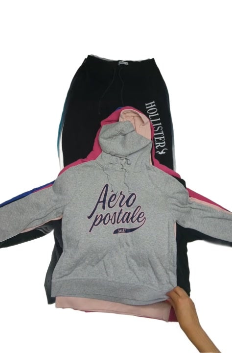 Recycle Abercrombie Hollister American Eagle Aeropostale Sweatshirts & Joggers 24 pcs