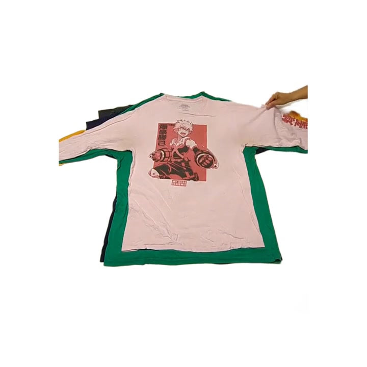 Recycle Anime T-Shirts 66 pcs
