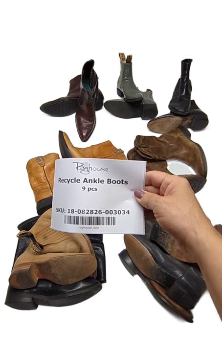 Recycle Ankle Boots 9 pcs