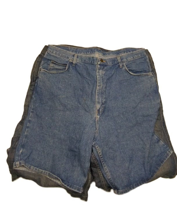 Recycle Big Size Mens Denim Shorts 22 pcs