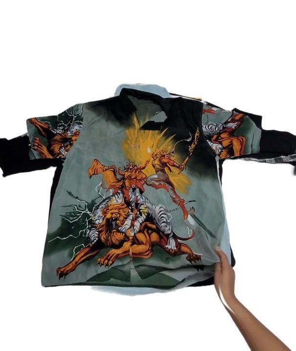 Recycle Big Size Mens Vintage Shirts 20 pcs