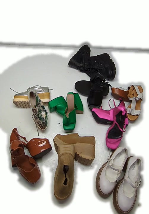 Recycle Chunky & Platform Shoes 9 pcs