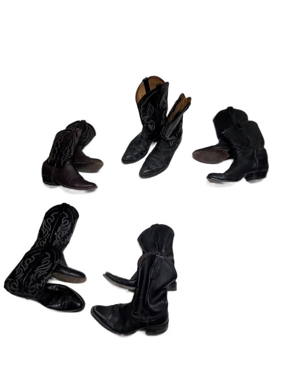 Recycle Cowboy Boots 6 pcs