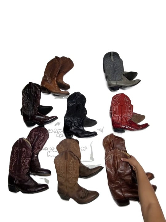 Recycle Cowboy Boots 8 pcs