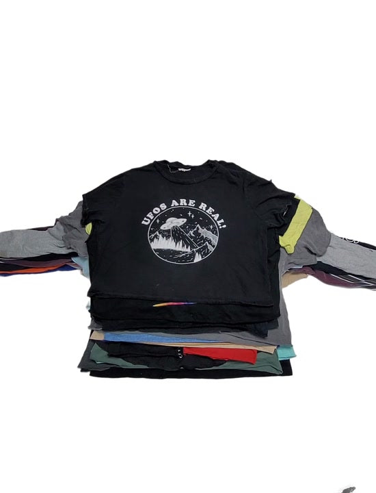 Recycle Crop T-Shirts 75 pcs