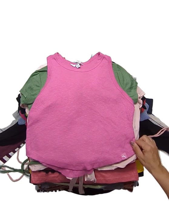 Recycle Crop Tanks Tops & Long Sleeves 115 pcs