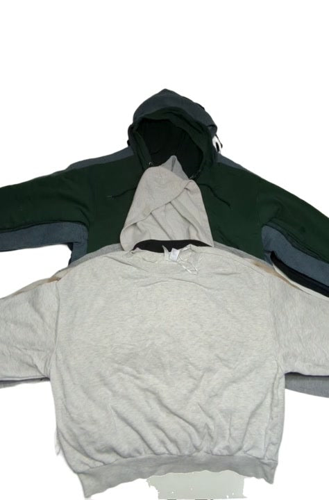 Recycle Crop + Zip Hoodie Sweatshirts 19 pcs