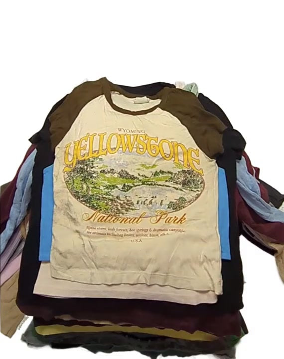 Recycle Crops Tanks Tops & Long Sleeves 121 pcs
