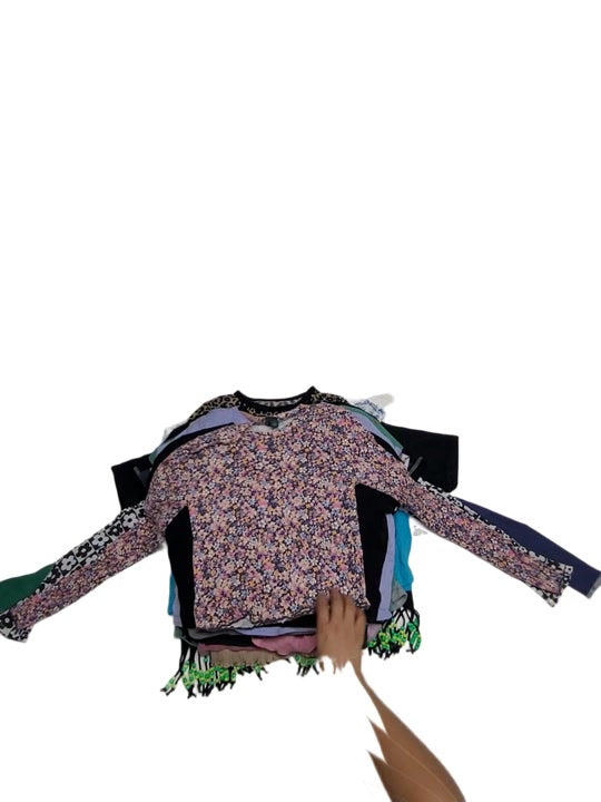 Recycle Crops Tanks Tops & Long Sleeves 123 pcs