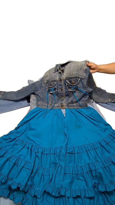 Recycle Denim Dresses 21 pcs