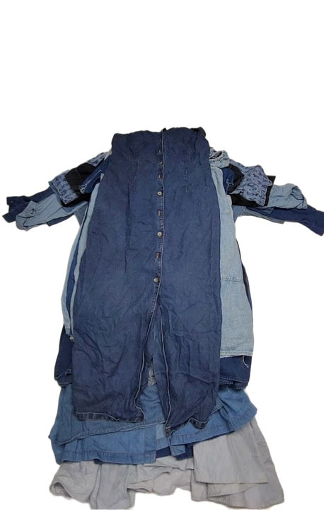 Recycle Denim Dresses 33 pcs