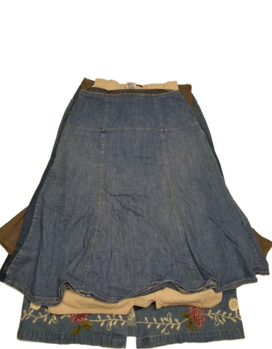 Recycle Denim Skirts 32 pcs