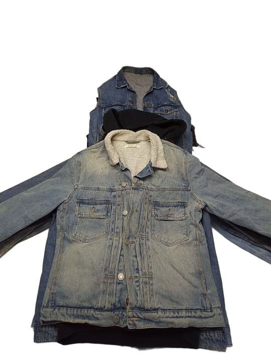 Recycle Denim Trucker Jackets + Vests 21 pcs