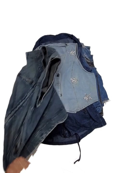 Recycle Denim Vests 17 pcs