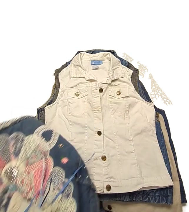Recycle Denim Vests 27 pcs