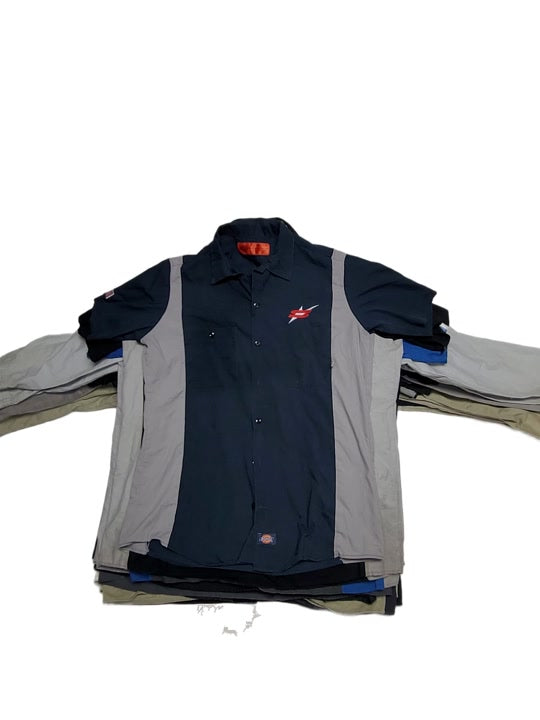 Recycle Dickies & Patched Work Shirts 42 pcs