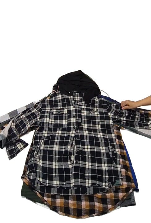 Recycle Export Hoodie Flannels 12 pcs