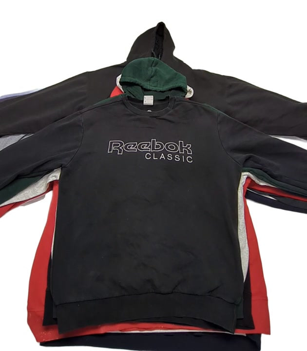 Recycle Fila + Reebok Sweatshirts 24 pcs