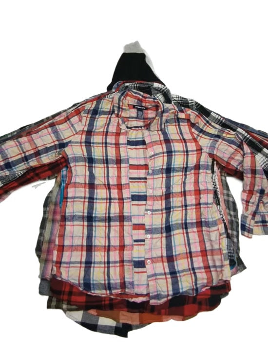 Recycle Flannel Blouses 41 pcs