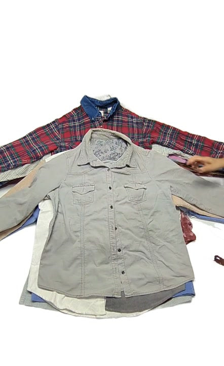 Recycle Flannel & Corduroy Blouses 27 pcs