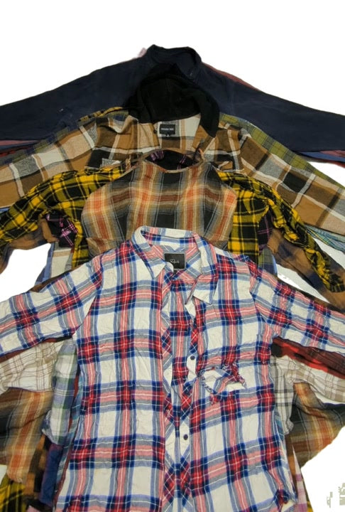 Recycle Flannel Shirts + Blouses & More 40 pcs