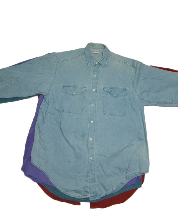 Recycle Gap Nautica Chaps J Crew LL Bean Shirts 27 pcs