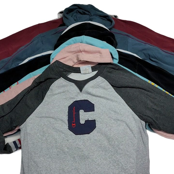 Recycle Girls Champion Reebok Fila Puma Sweatshirts 26 pcs