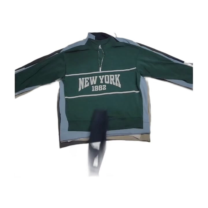 Recycle & Good 3/4 Zipper Sweatshirts 20 pcs