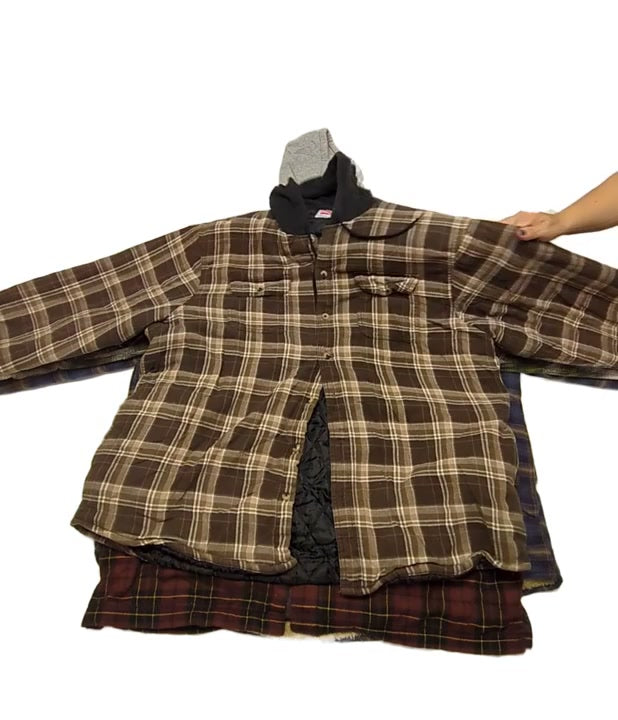 Recycle & Good Big Size Shirt Jackets 9 pcs