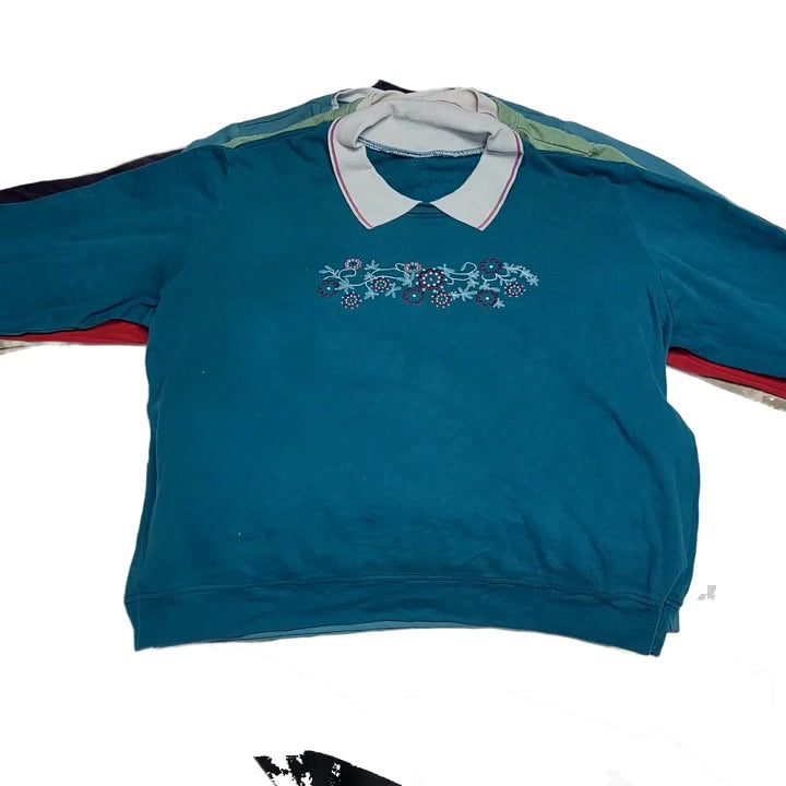 Recycle & Good Collared Sweatshirts 22 pcs