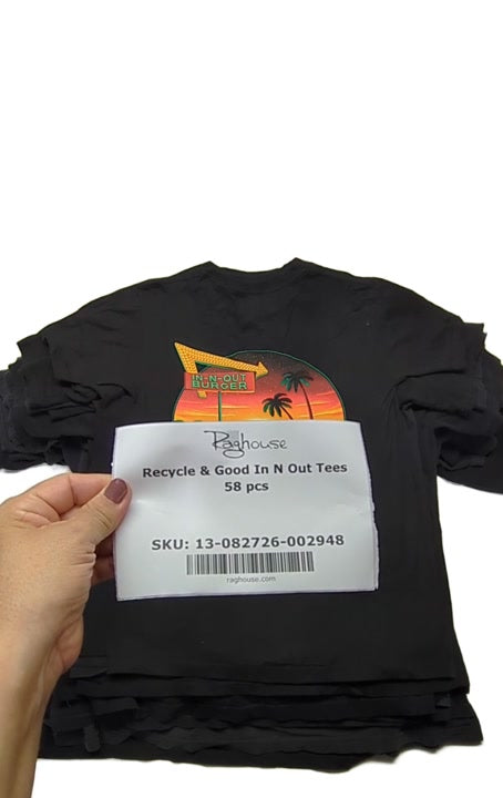 Recycle & Good In N Out Tees 58 pcs