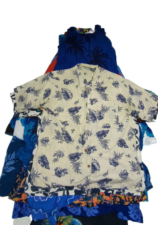 Recycle Hawaiian Dresses + Shirts 40 pcs