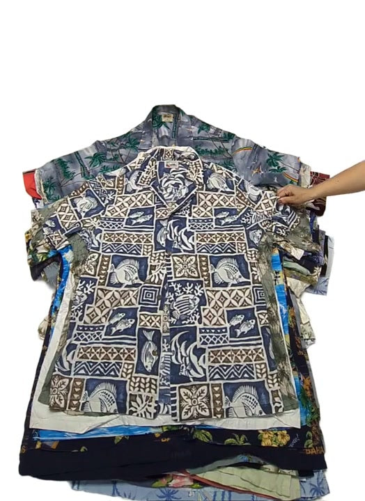 Recycle Hawaiian Shirts + Big Size Hawaiian Shirts 50 pcs