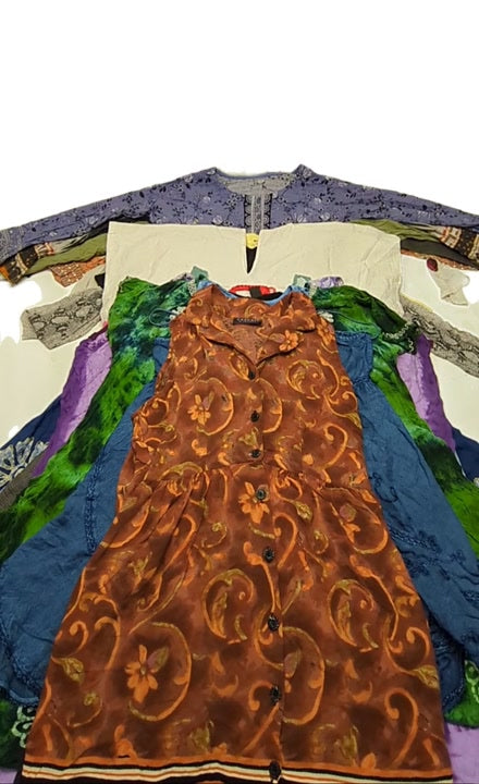 Recycle Hippie + South Asian Kameez Dresses 40 pcs