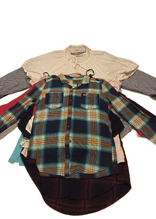 Recycle Hollister Aeropostale Abercrombie Blouses 24 pcs