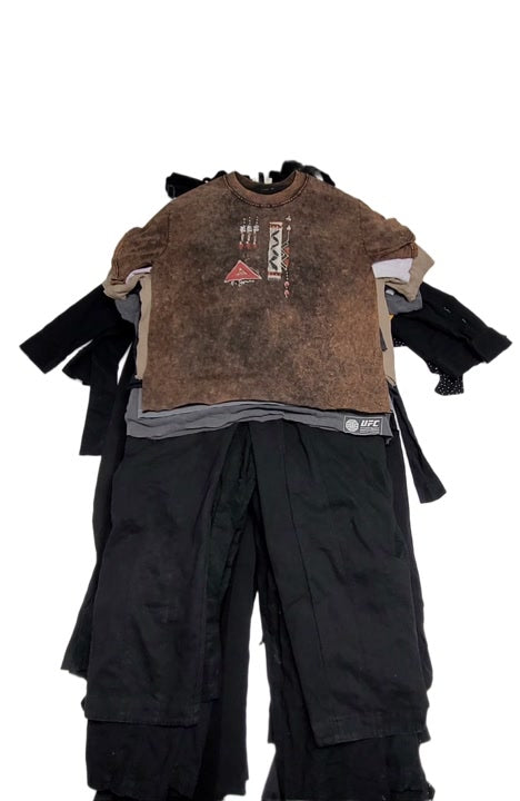 Recycle Jumpsuits & Coveralls + Crop Tees 46 pcs