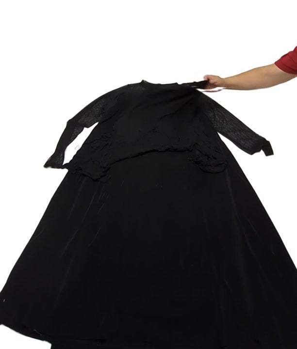 Recycle Just Black Maxi Skirts + Crops 11 pcs