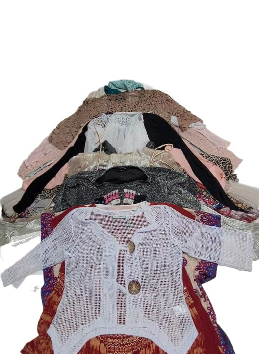 Recycle Lace + Bling Bling + Hippie + Transparent Blouses 83 pcs