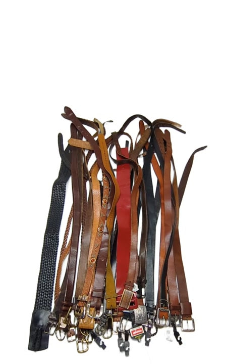 Recycle Leather Belts 37 pcs